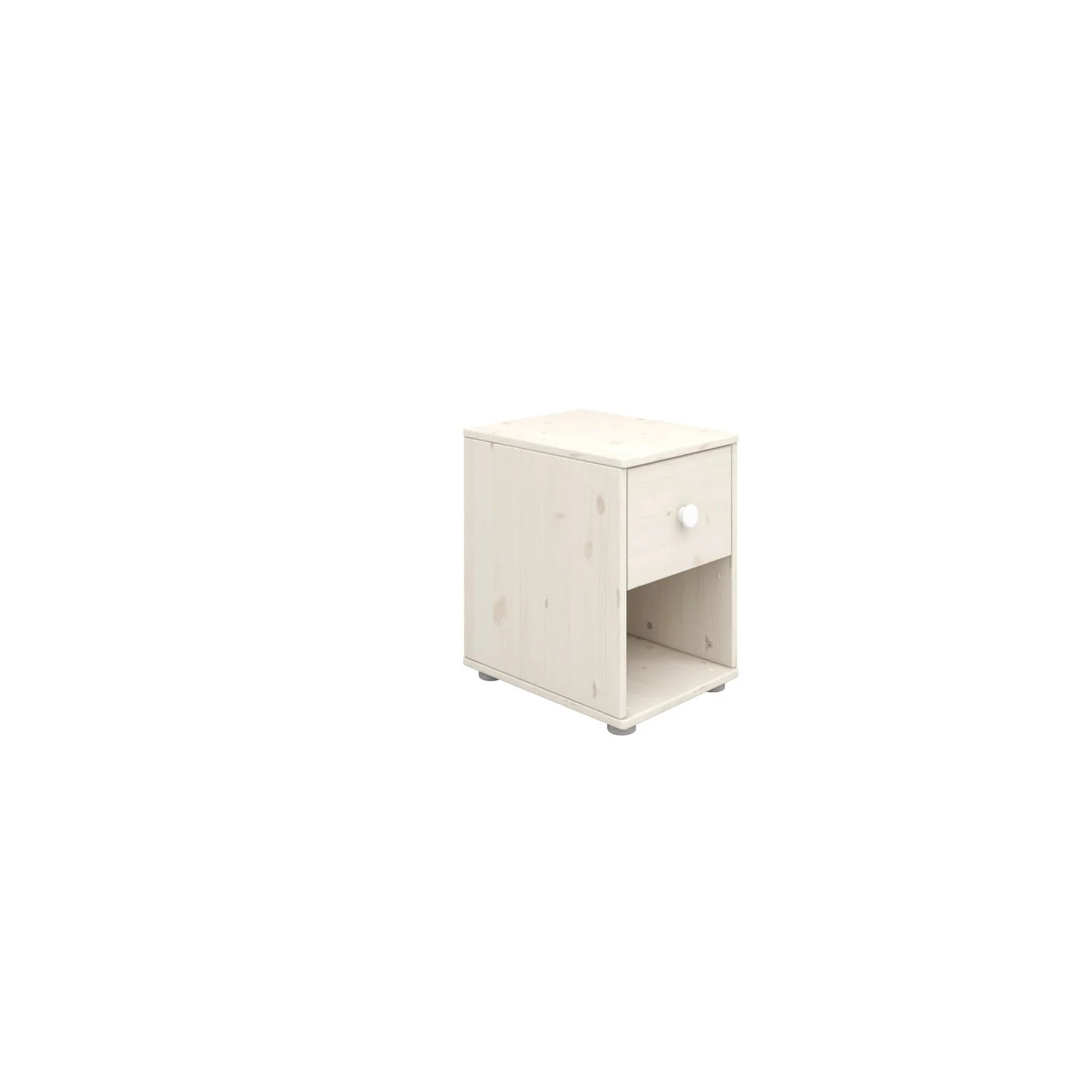 "Flexa Kommode - Classic, mit 1 Schublade, 36x51,8 cm, Farbe: Weiß gekalkt / Weiß / Weiß image"