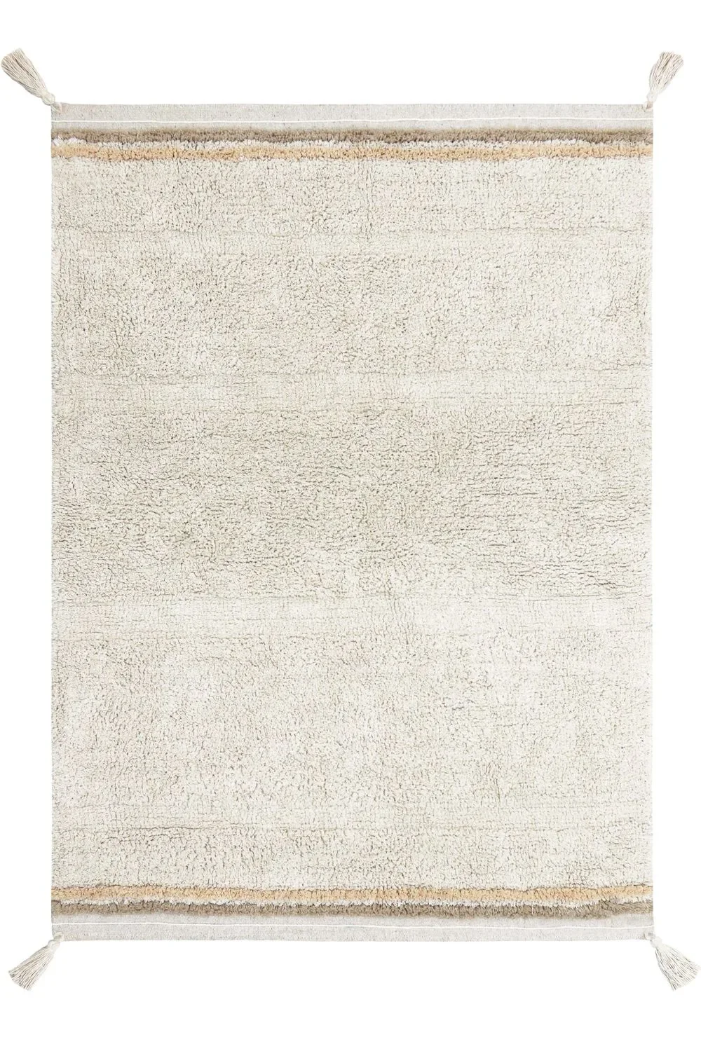 "Lorena Canals Waschbarer Teppich - Bloom Natural, Größe: 120 x 160 cm image"