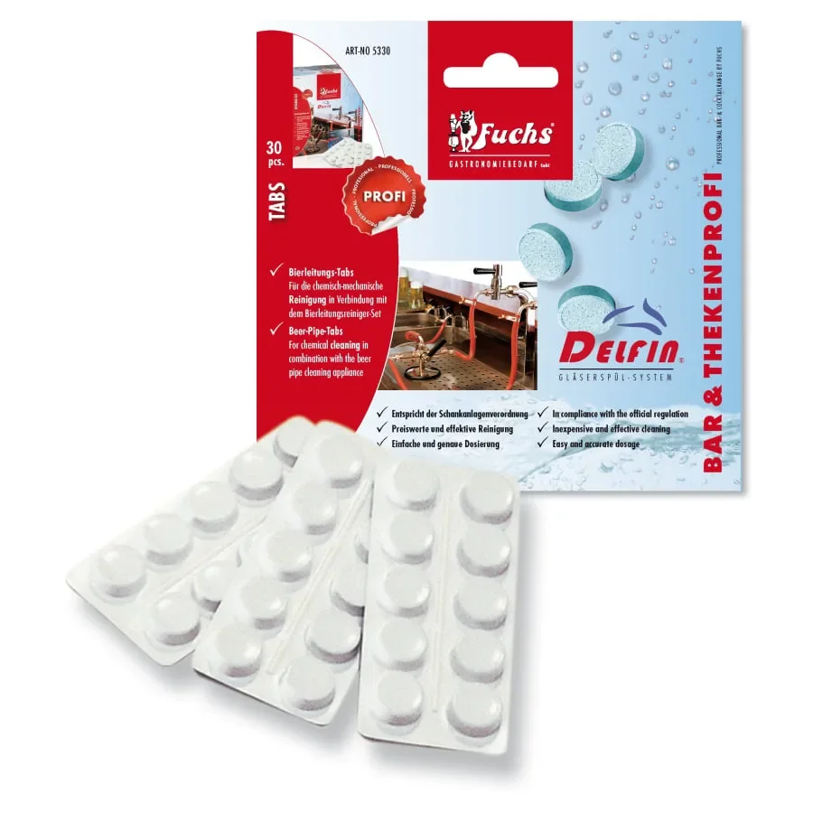 "Reinigungsmittel, Reinigungstabs für Bierleitungsreiniger-Set - 30 Stck. image"