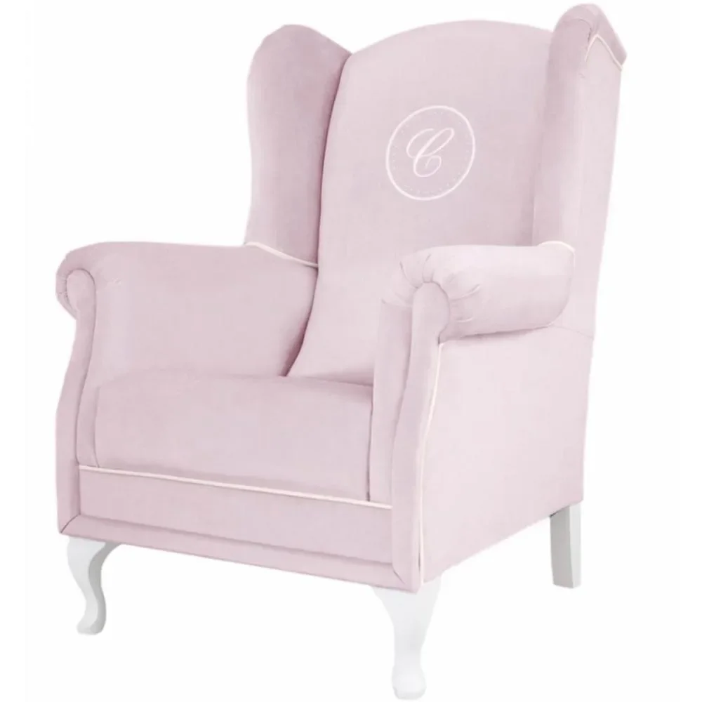 "Caramella Polstersessel / Stillstuhl mit Emblem rosa image"