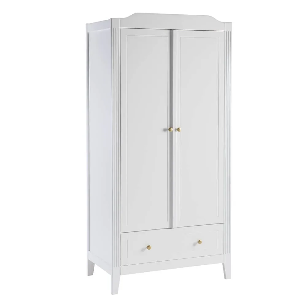 Maison Charlotte Kleiderschrank Opera 2 türig weiss