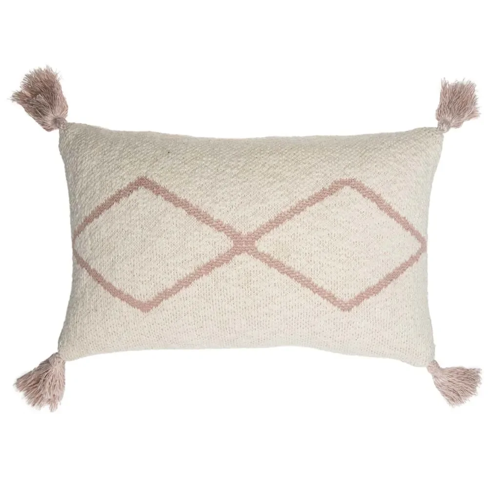 Lorena Canals Kissen gestrickt Oasis klein rosa