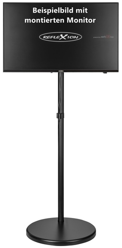 "TV-Standfuß mit Rollen für TVs bis 32", höhenverstellbar, neigbar, Hoch- und Querformat (VESA 75/100) image"