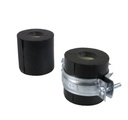 Rohrträger mit Schelle INSUL-TUBE für 64-mm-Rohre, 19 mm Dämmstärke, schwarz