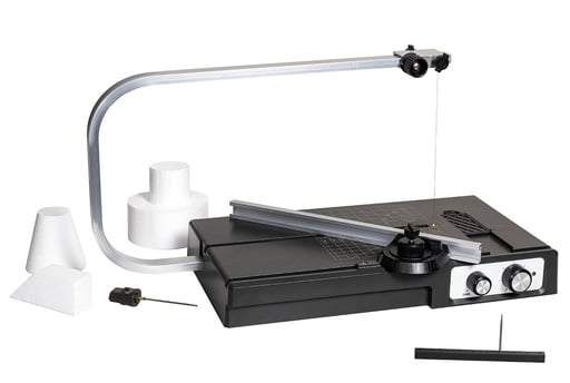 "Styroporschneider Tischgerät aus Aluminium mit Heißdraht, 18W, für Styropor, Schaumstoff und Moosgummi image"