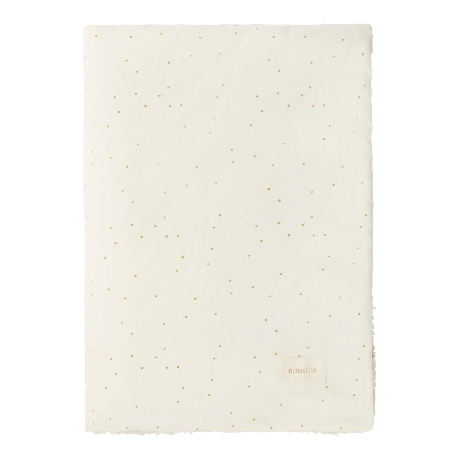 "Nobodinoz STORIES Babydecke Neugeborene, 70 x 100 cm, Farbe: Honig süße Punkte natürlich image"