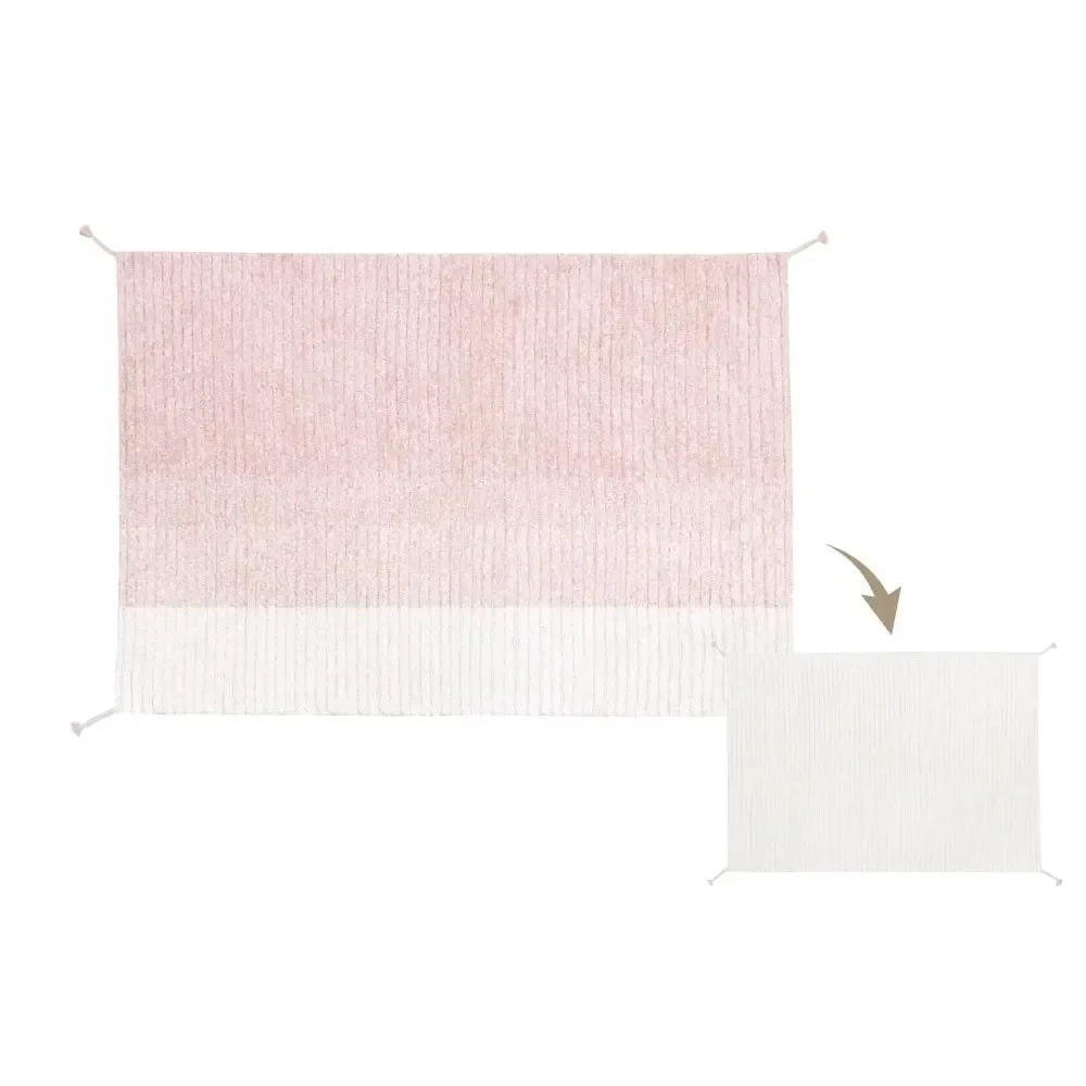"Lorena Canals waschbarer Wendeteppich "Reversible Gelato" rosa, Größe: 120 x 160 cm image"