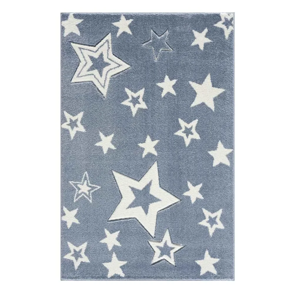 "Livone Kinderteppich Galaxy Sterne blau, Teppichgrösse: 120 x 180 cm image"