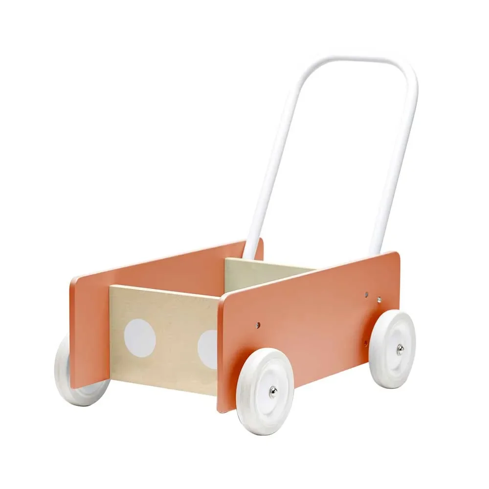 "Kids Concept Lauflernwagen Holz apricot image"