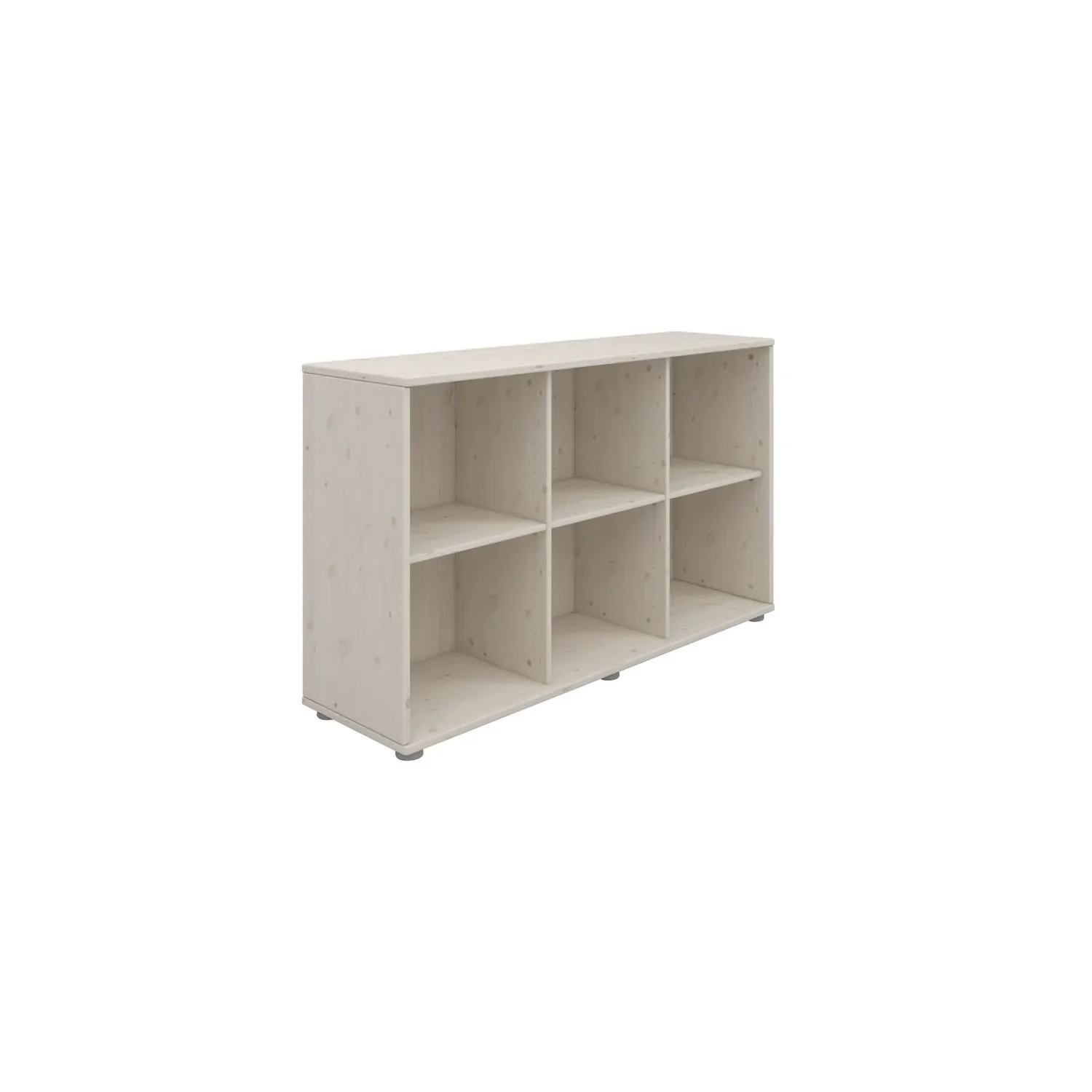 "Flexa Bücherregal - Classic, 123,9x74,5 cm, Farbe: Weiß gewaschen image"