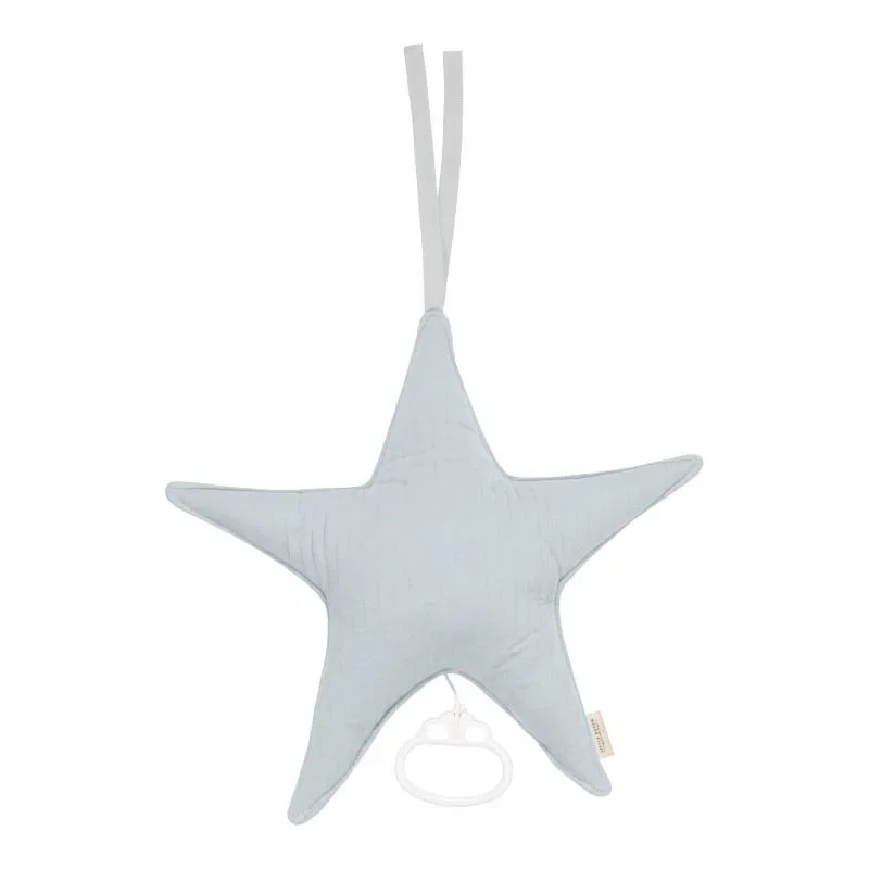 "Little Dutch Spieluhr – Stern, Babyzimmer Dekoration, Farbe: Soft Blue image"