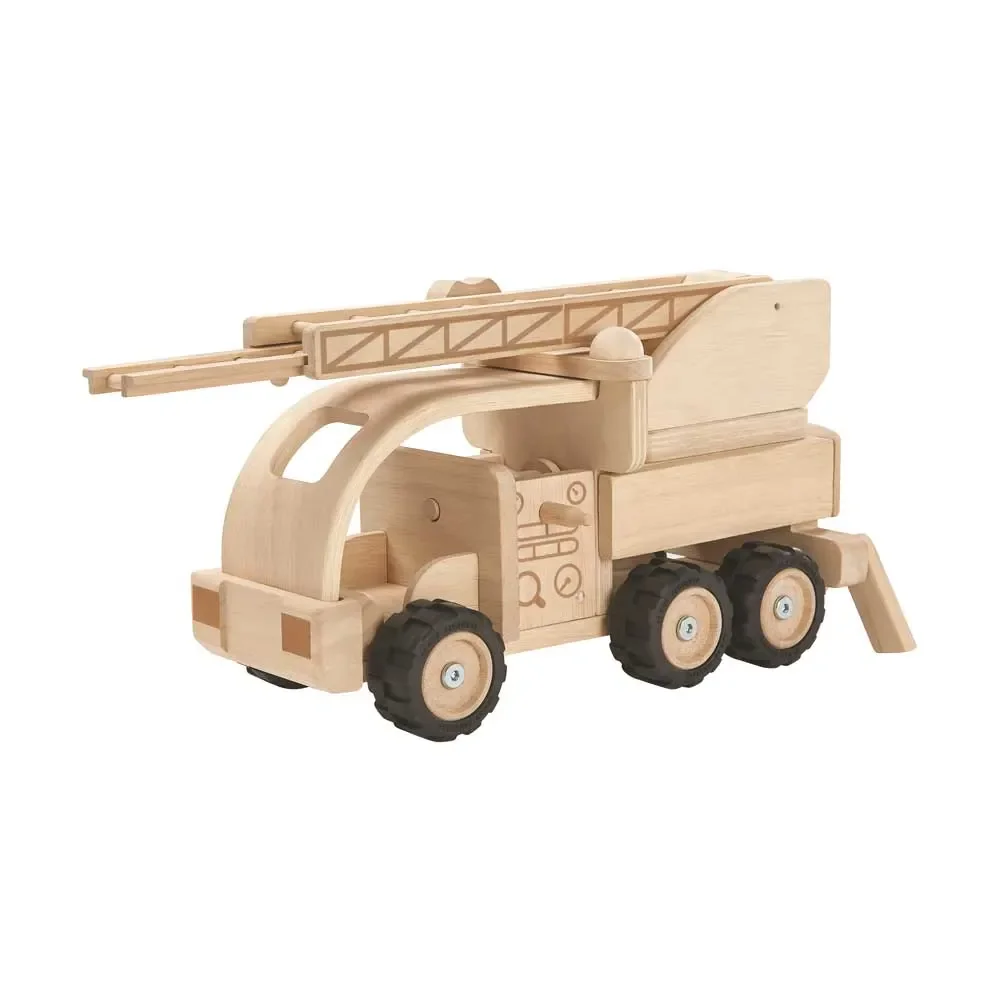 "Plan Toys Feuerwehrauto  Holz natur image"