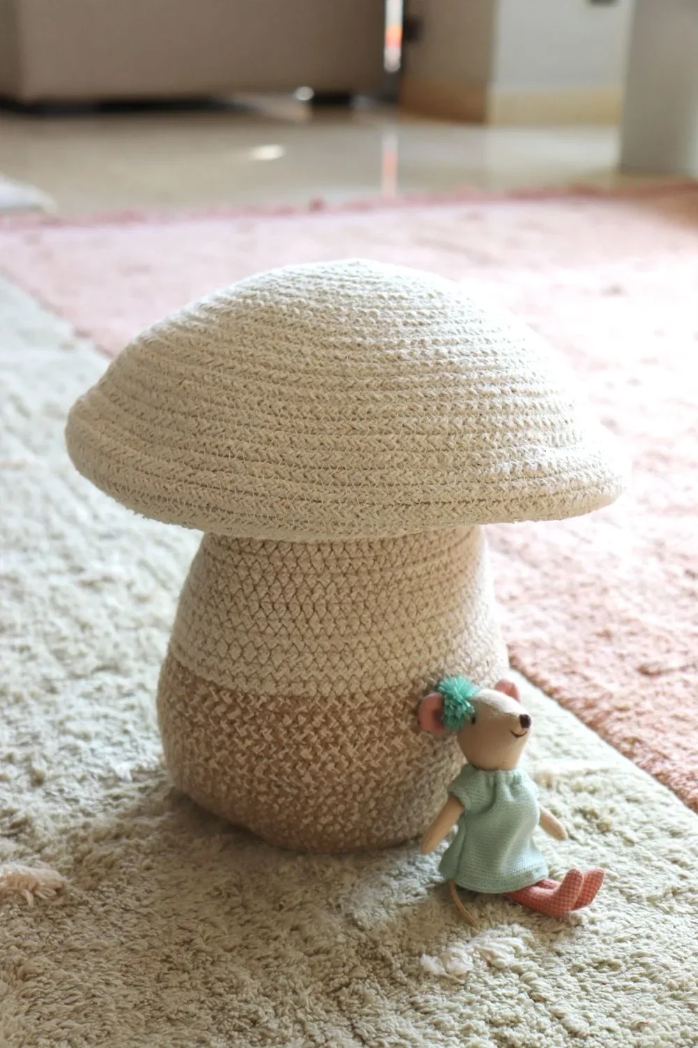 Lorena Canals Spielzeugkorb Mushroom, 23 × 27 cm