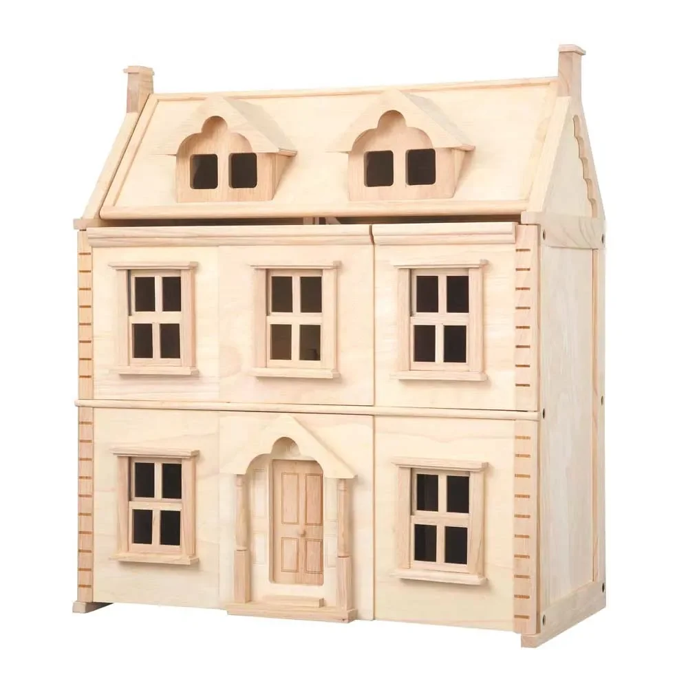 Plan Toys Puppenhaus viktorianisch Holz natur