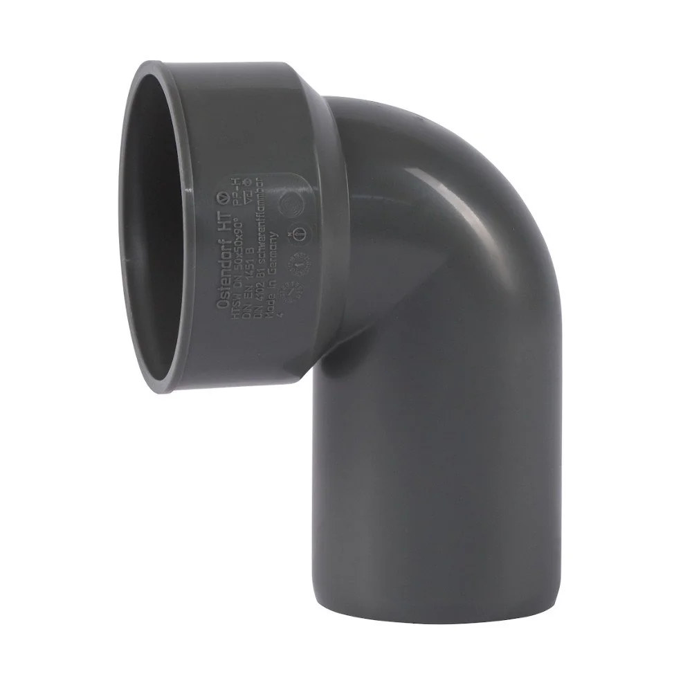 "Siphonanschluss, HT Rohr 50, Abwasserrohr 50mm, HT Winkel 50, Kunststoff image"