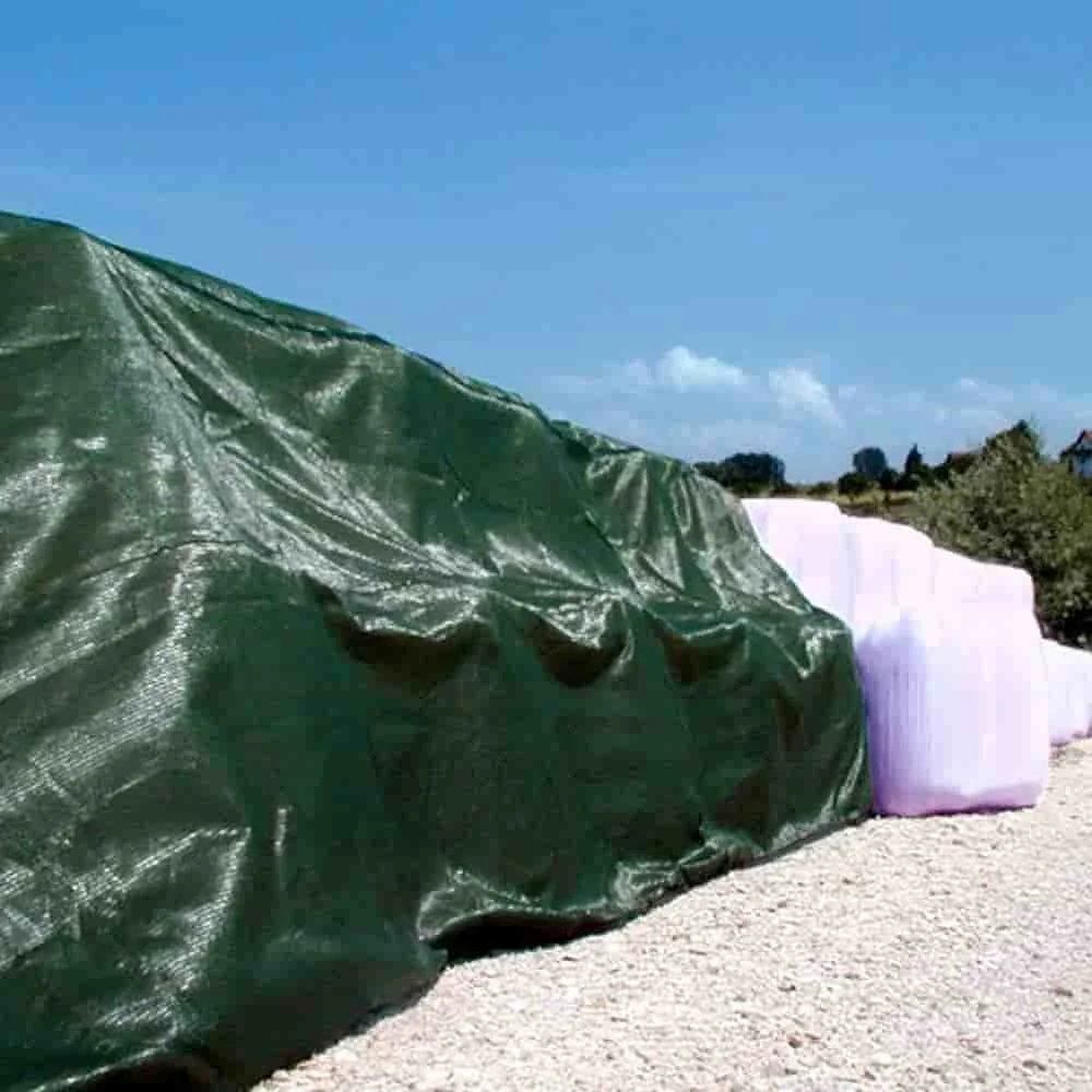 "Ballenschutznetz, Ballennetz, 10 x 25 m, Heuballen Netz, grün image"