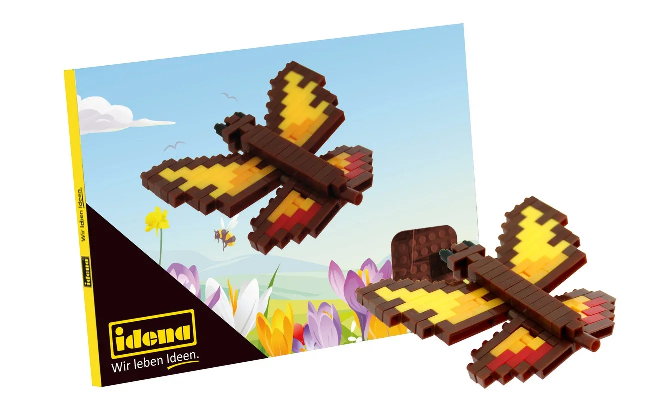 "Idena, Minibausteine Postkarte - Spielwaren für Kinder und kreative Bastelprojekte, Art: Schmetterling image"