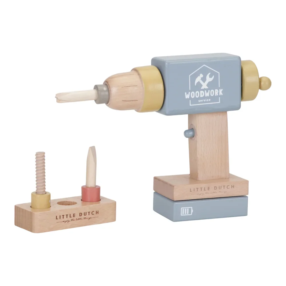 "Little Dutch Holzspielzeug Bohrmaschine image"