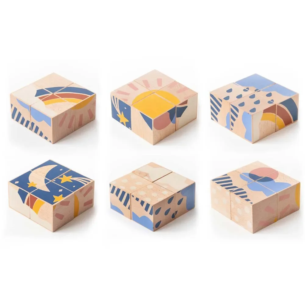 "Nobodinoz Holzklötze / Puzzle Wetter image"