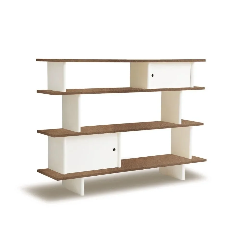 "Oeuf Bücherregal Walnuss weiß image"