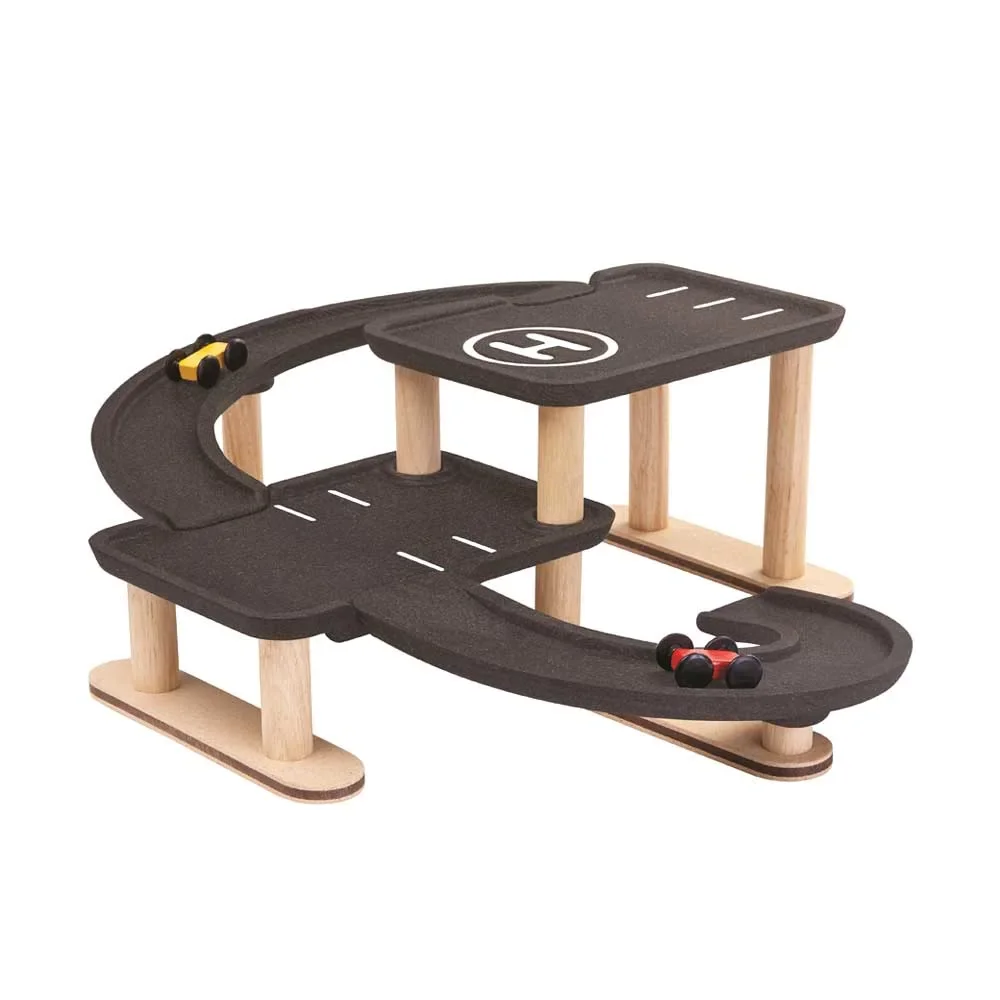 "Plan Toys Parkhaus Holz mit schwarz image"
