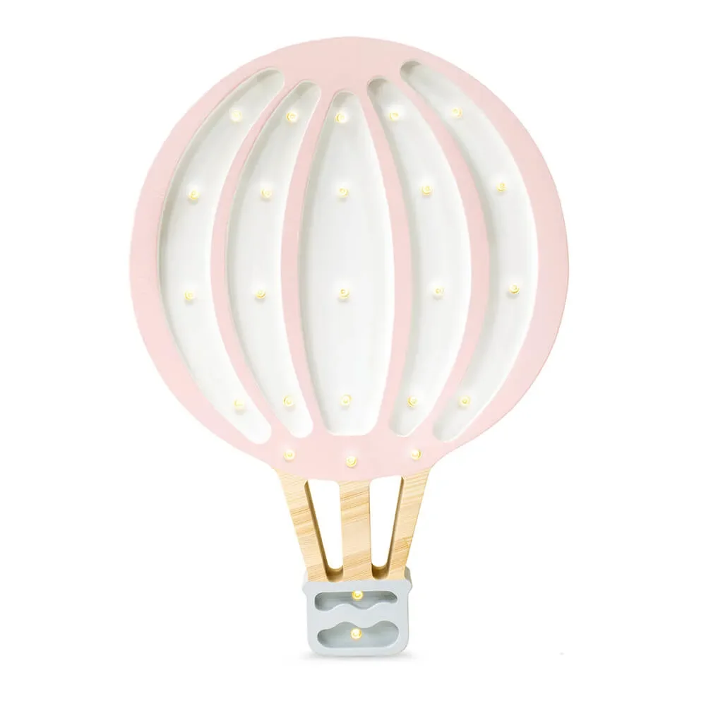 "little lights Led Deko Kinderlampe Heissluftballon rosa image"