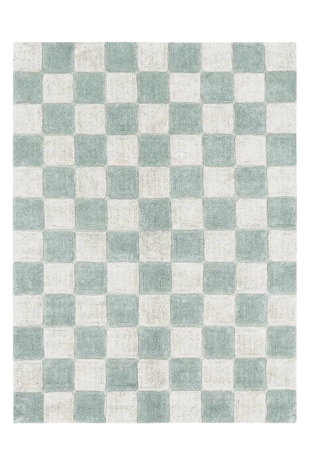 "Lorena Canals Waschbarer Teppich in der Küche - Tiles, Dark grey, Farbe: Blue Sage image"