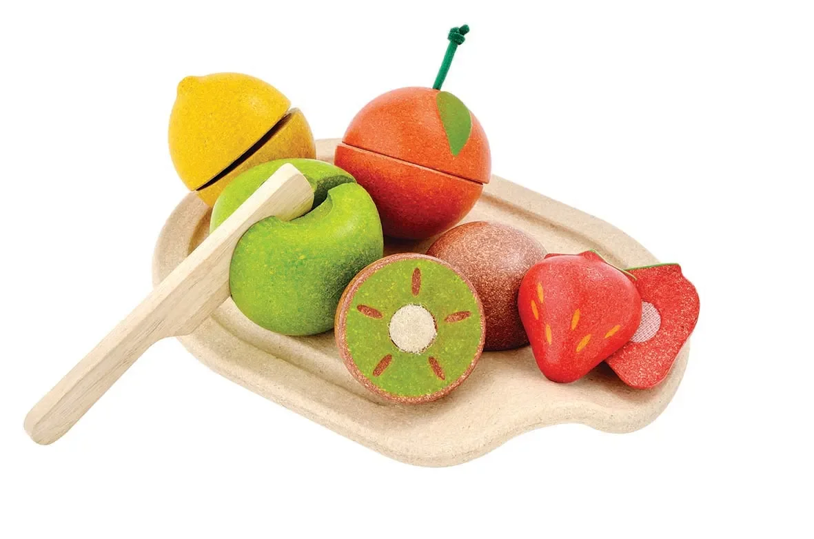 "Plan Toys - Früchte zum Schneiden, Gummibaumholz image"