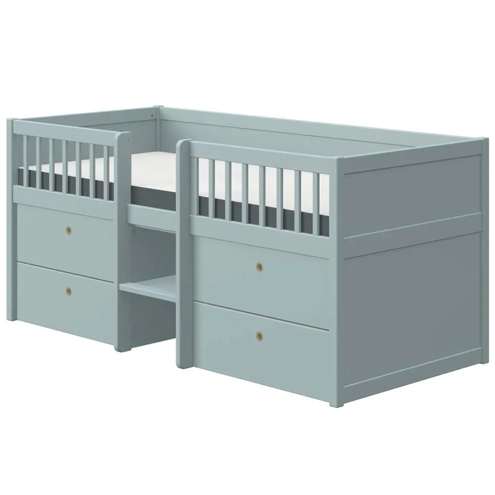 "Flexa Schubladenbett "Freja" blau image"
