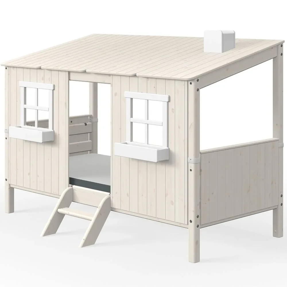 "Flexa Einzelbett Haus weiss image"