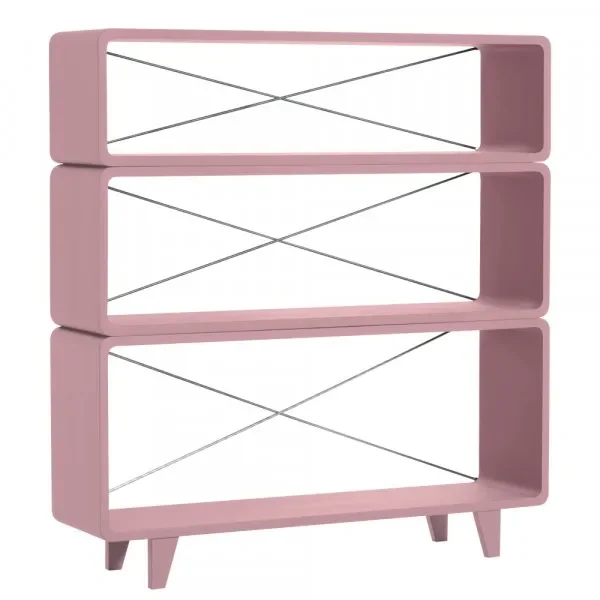 "Laurette Bücherregal Millefeuille, Farbe: Vieux rose image"