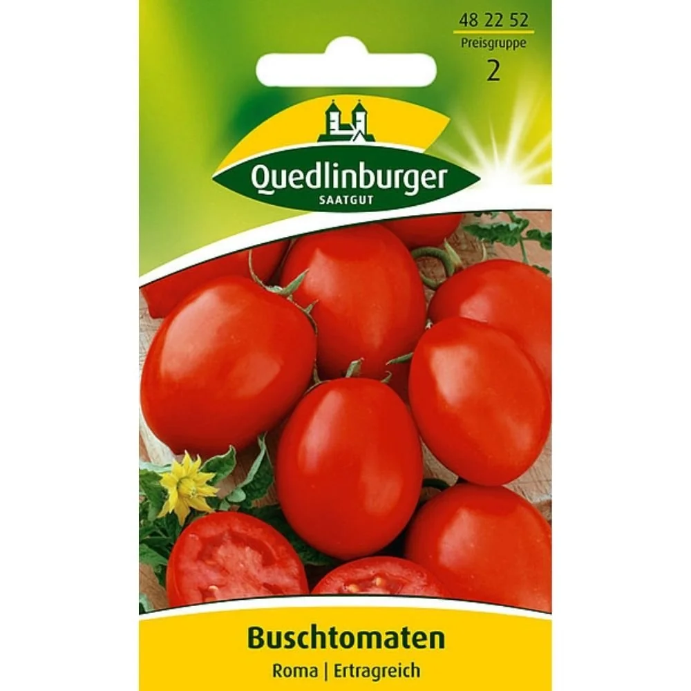 "Buschtomate Roma, Tomatensamen kaufen, Freiland Anbau image"