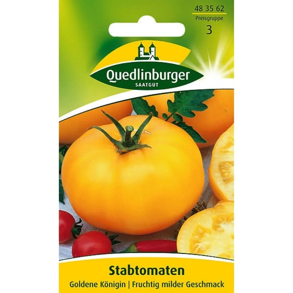 "Tomatensamen, Goldene Königin, Stabtomate, gelbe Tomaten kaufen image"