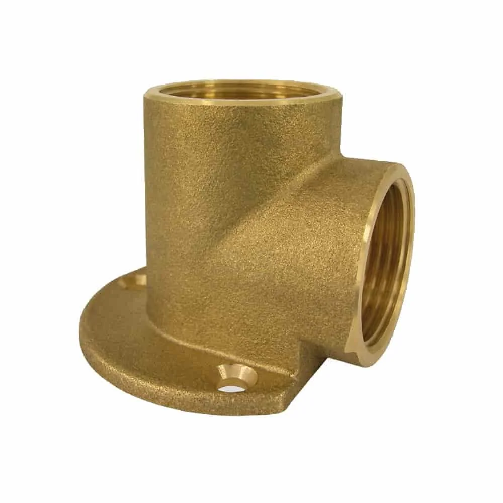 "Messingfitting, Wandscheibe, Gewindefitting, 3/4" IG x 3/4" IG image"