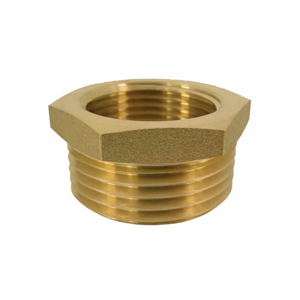 "Gewindefitting Messing Reduzierstück 1 1/2" AG x 3/4" IG image"