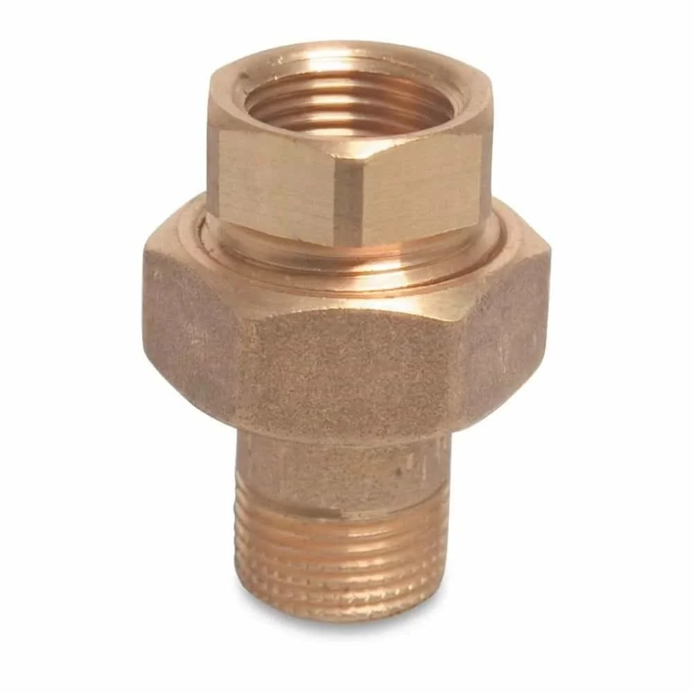 "Gewindefitting Messing Radiator Kupplung 1/2" IG x 1/2" AG Typ Konischdichtend image"