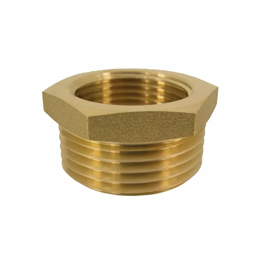 "Messing Reduzierstück, Gewindefitting, 1/2 Zoll auf 3/8 Zoll, AG/IG image"