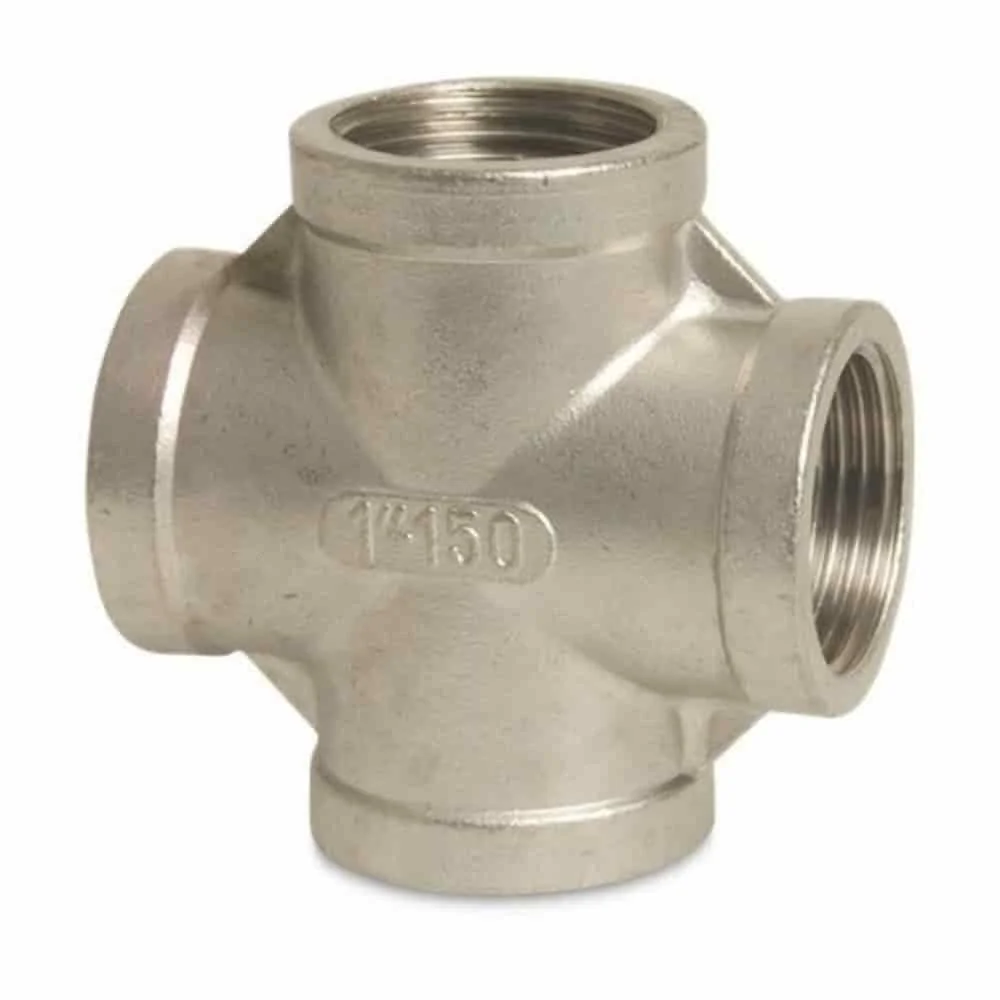 "Edelstahlfitting, Gewindefitting Edelstahl, Kreuzstück 90° 1 1/2" IG image"