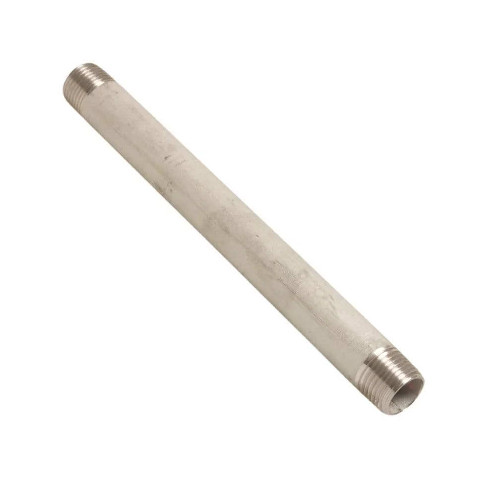 "Edelstahl Fitting, Gewindefitting Edelstahl, Rohrnippel 2 Zoll, V4A image"