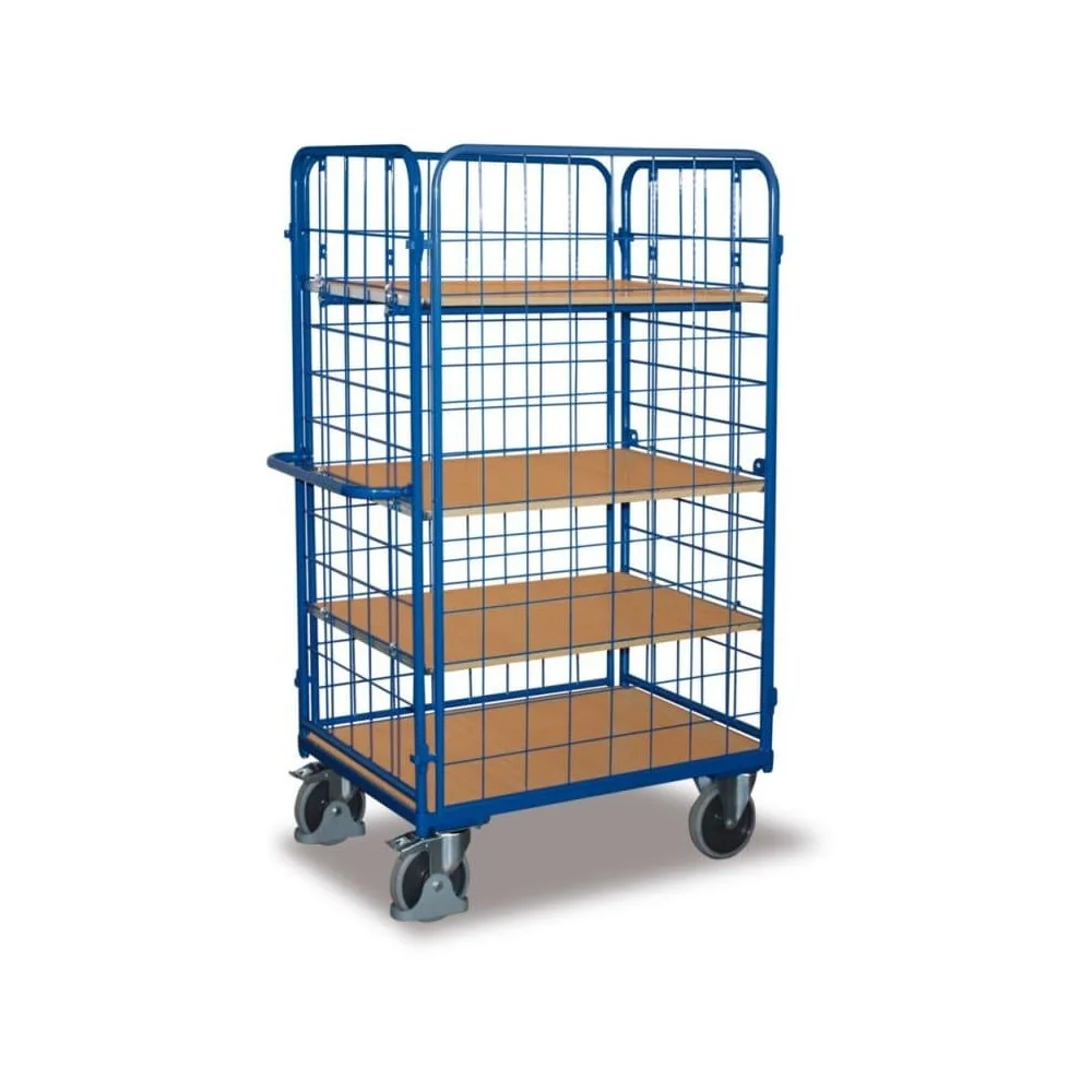 "Vierwandwagen, Transportwagen hoch, mit 3 Böden, EasySTOP image"