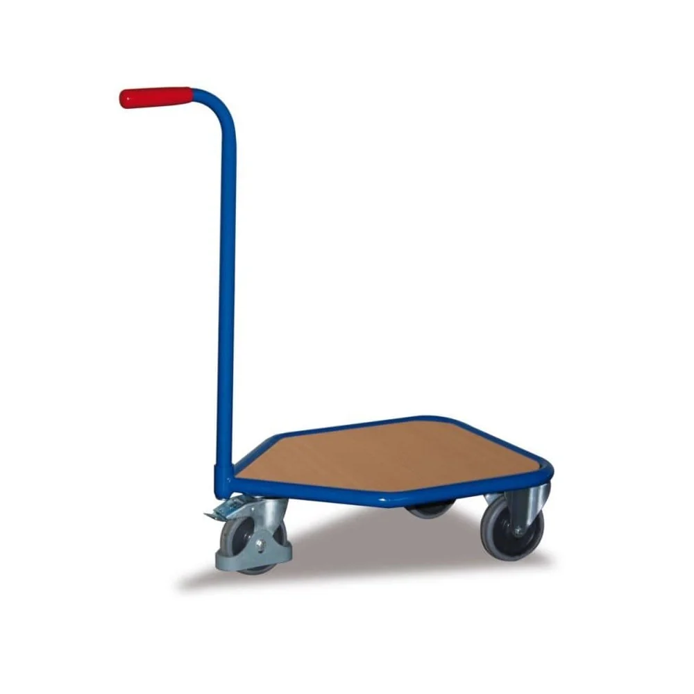 "Griffroller, 3 Rad, Holz-Ladefläche, Transportroller klein, 150 kg Traglast image"