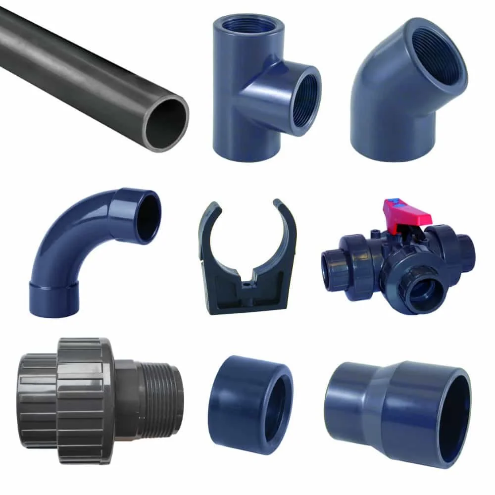 "PVC Fittings, PVC Verschraubungen, Klebefittings, Rohrverbinder image"