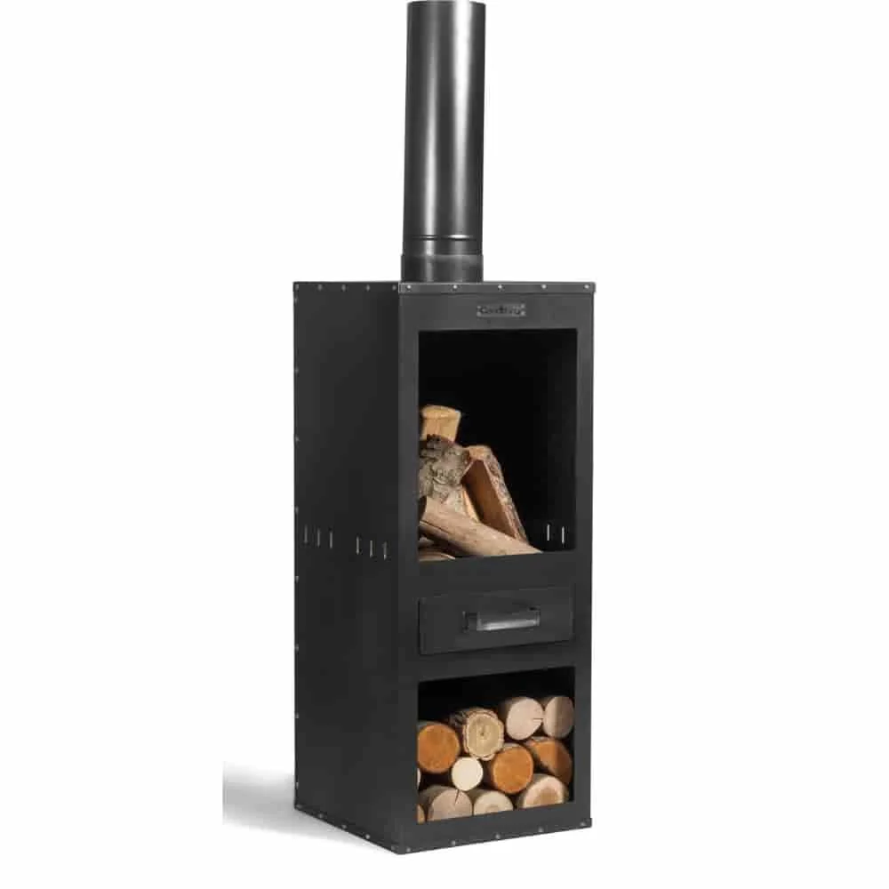 "Gartenkamin, Gartenofen, Feuerstelle Garten, Stahl, Rosa, 28 kg image"