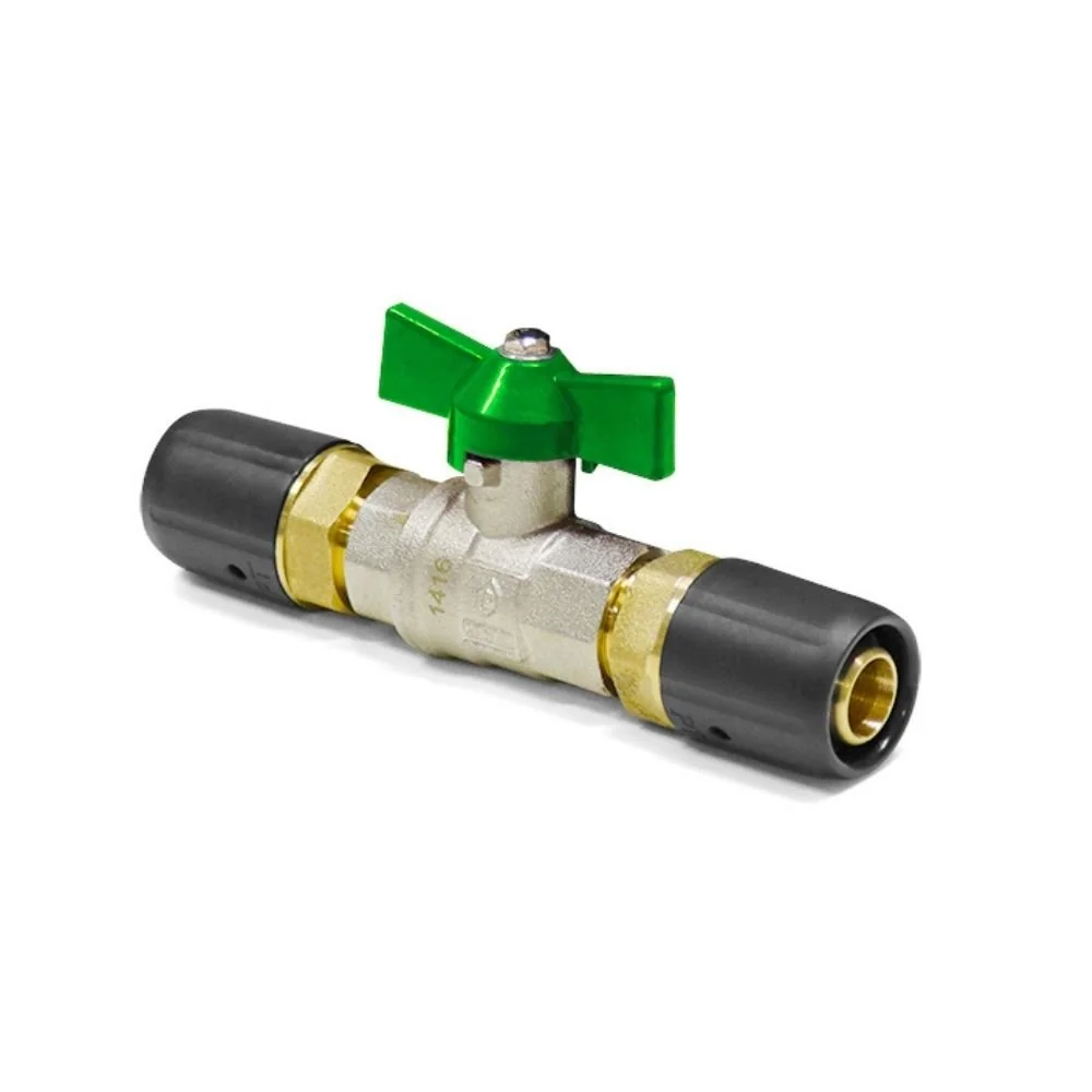 "Kugelhahn 20mm, für Trinkwasser, Steckfitting, grün image"