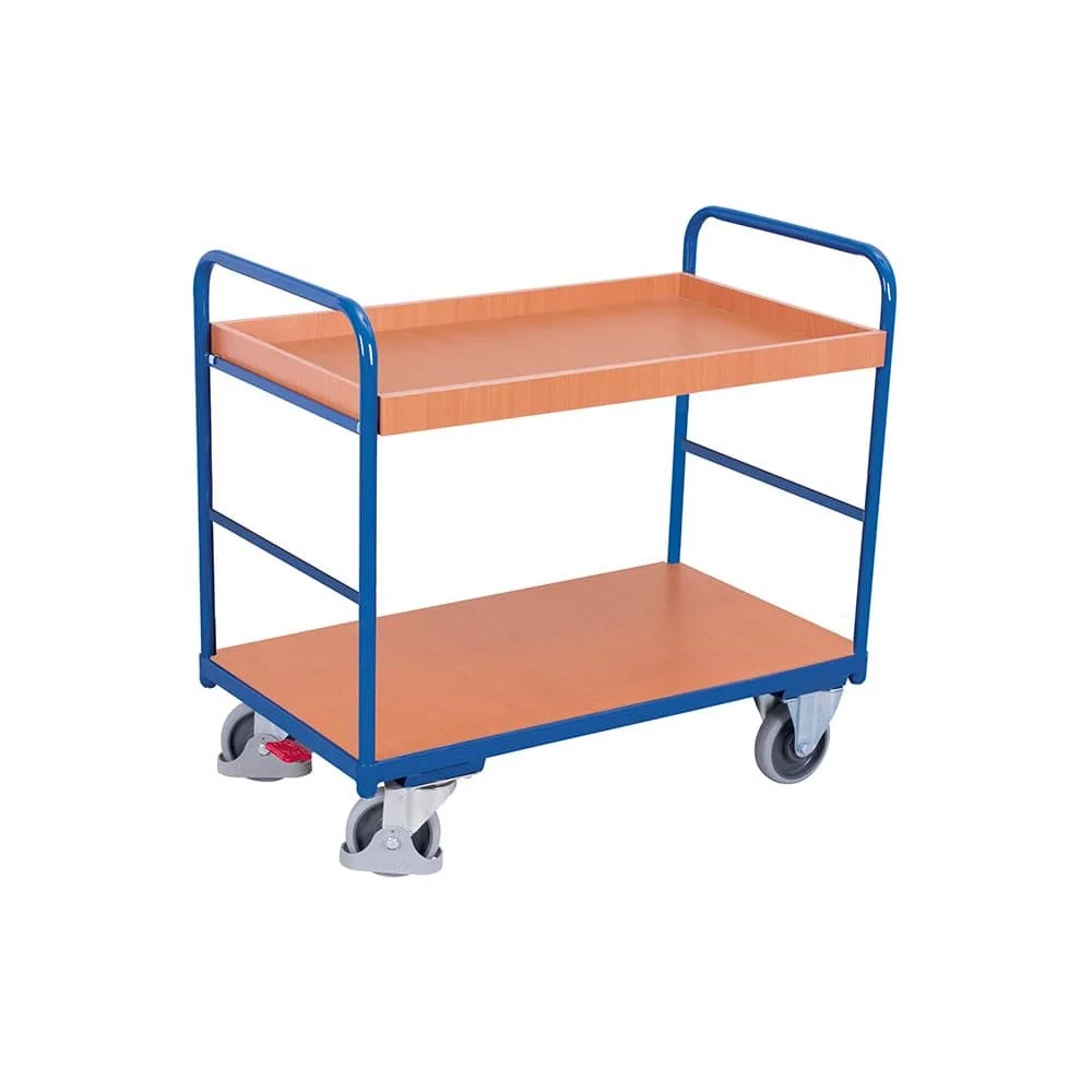 "Etagenwagen, Servierwagen, Werkstattwagen, 2 Tabletts, 250 kg image"