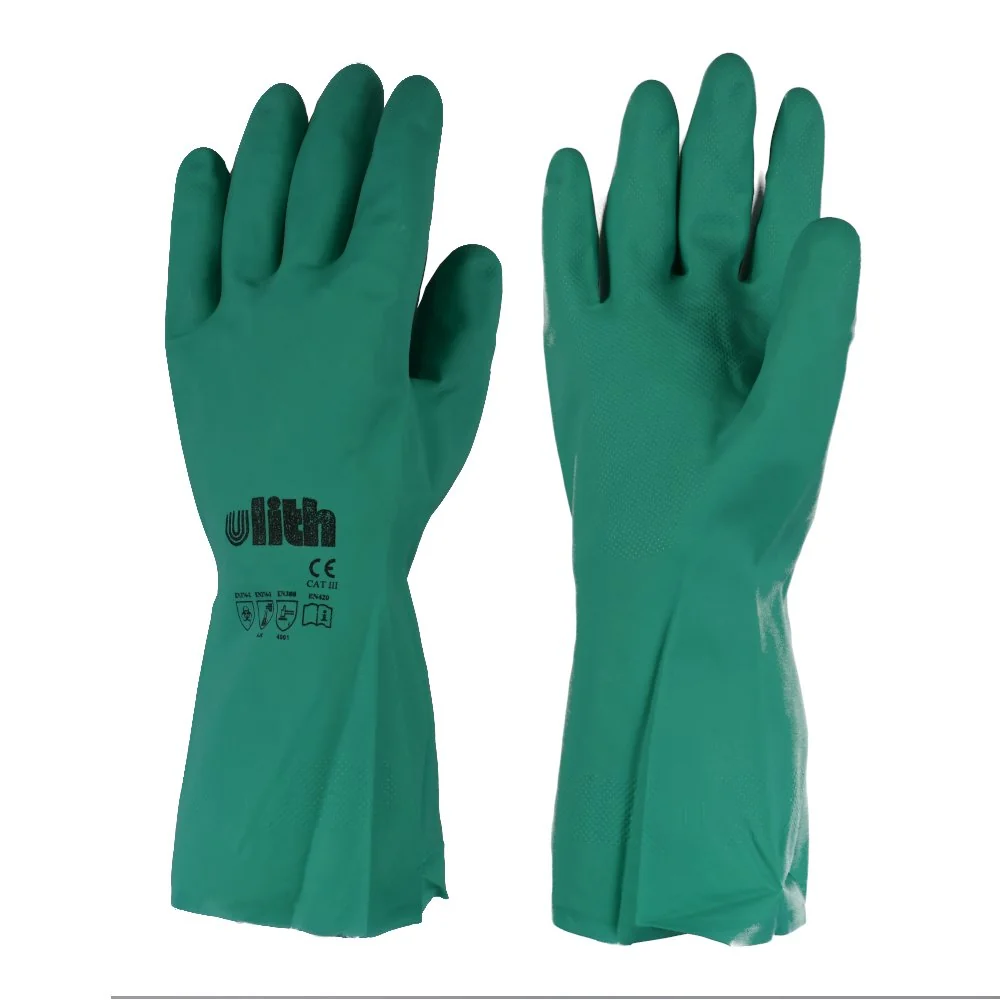 "Industriehandschuhe Nitril-Kautschuk Gr. XL/10 grün image"