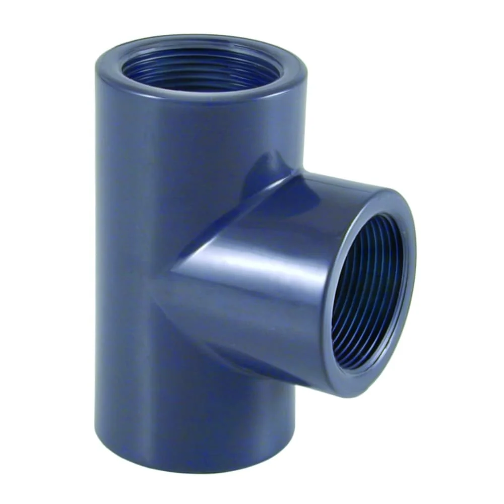 "PVC Fitting, T-Stück, 1 1/2 Zoll, PN10, Rohrverbinder image"
