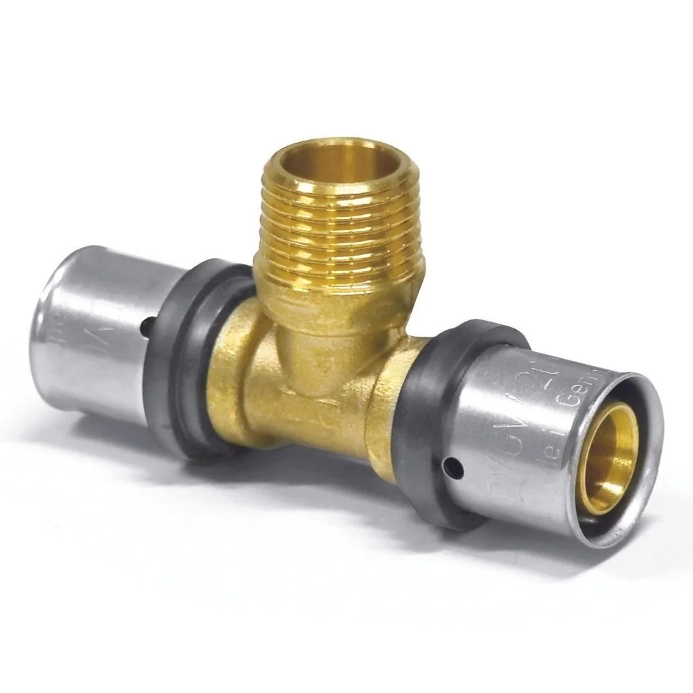 "Pressfitting 32mm, T-Stück, mit Gewinde, Trinkwasser geeignet image"