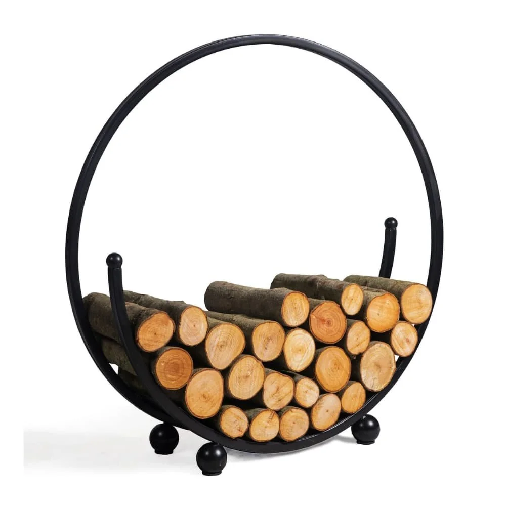 "Kaminholzregal, Brennholzregal 80cm, Stahlprofil, Holzstapelregal image"