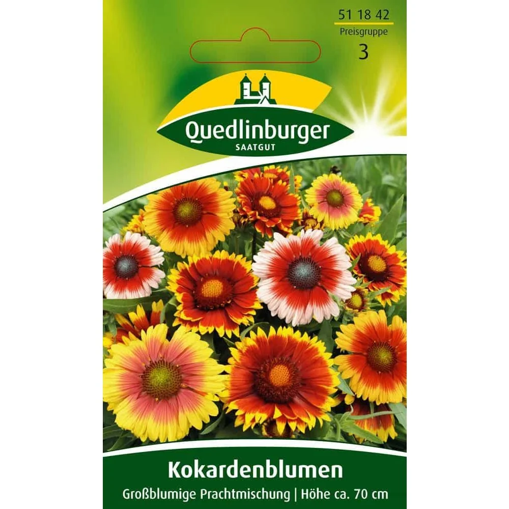 "Kokardenblume kaufen, mehrjährige Blumensamen Prachtmischung image"